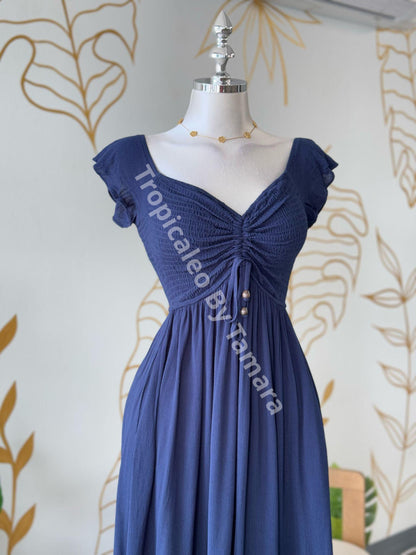 Oceanic Blue Dream Maxi Dress