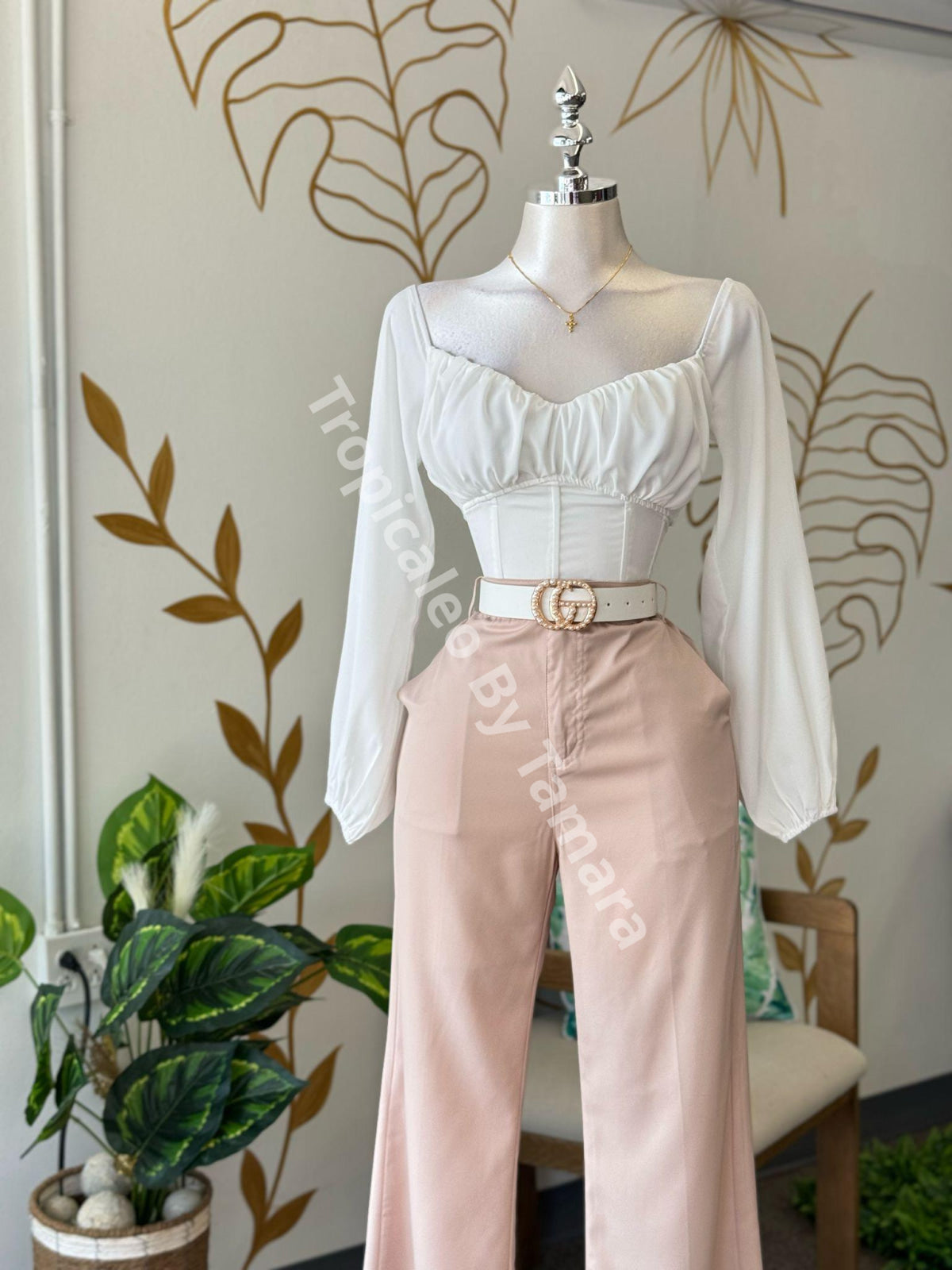 Blush Wide Leg Pants