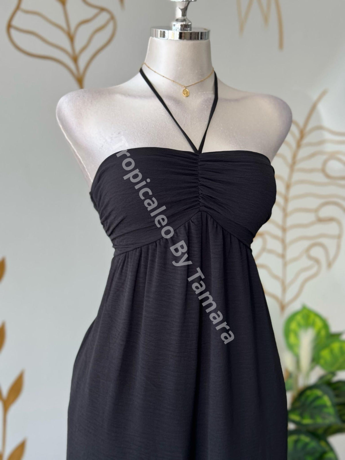 Black Halter Jumpsuit