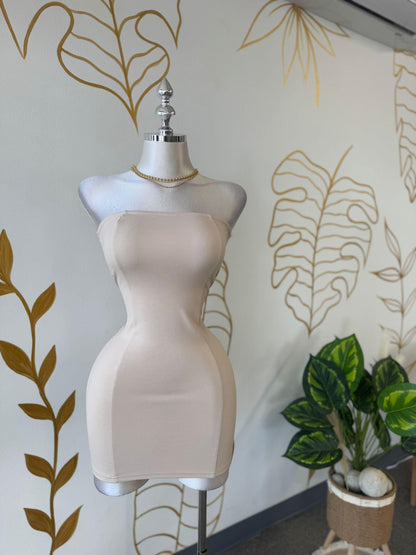Cream Mini Tube Dress