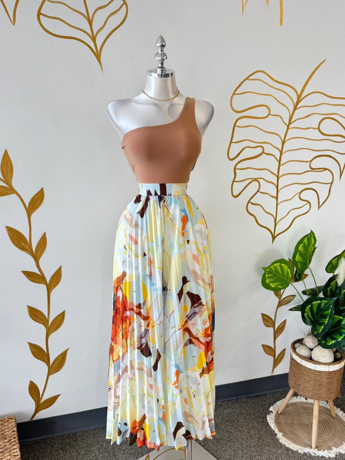 Sandy Dream One Shoulder Crop Top