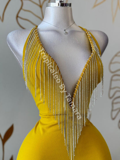 SunGlow Glamour Mini Dress