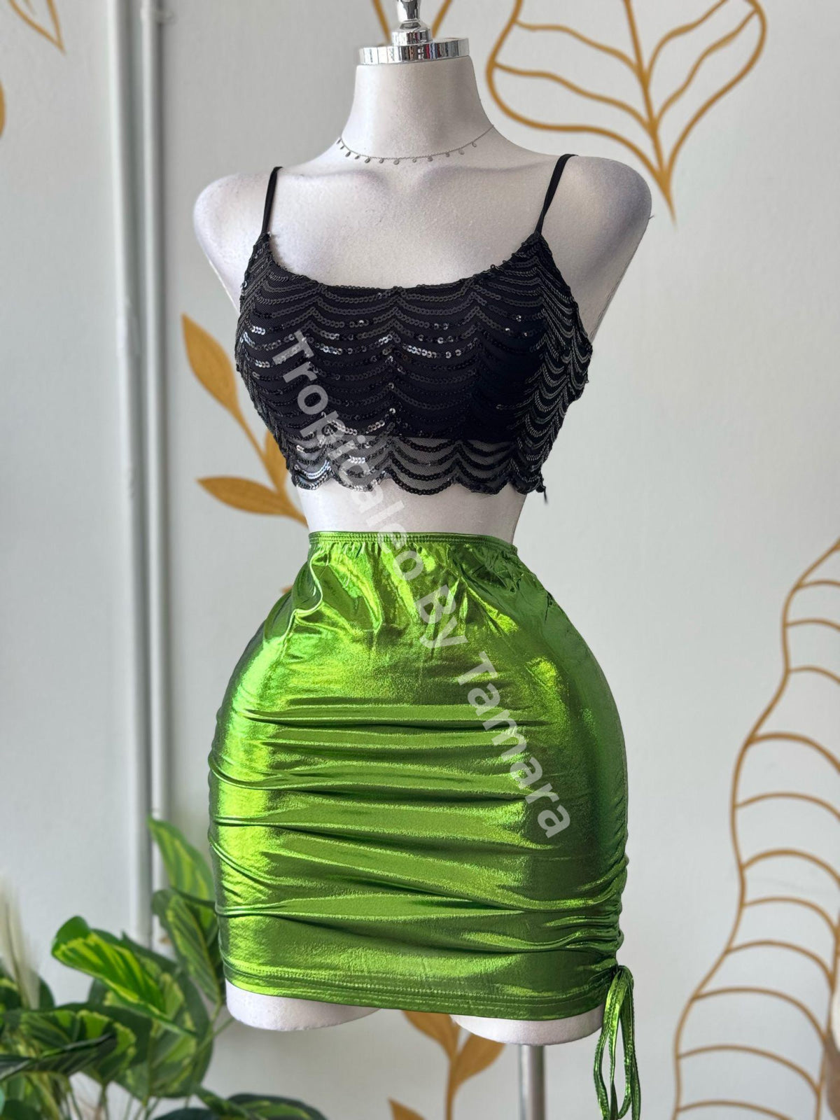 Wave Sequin Crop