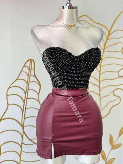 Luxe Leather Mini Skort