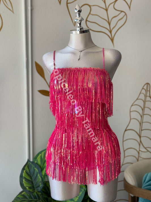 Pink Shimmer Romper