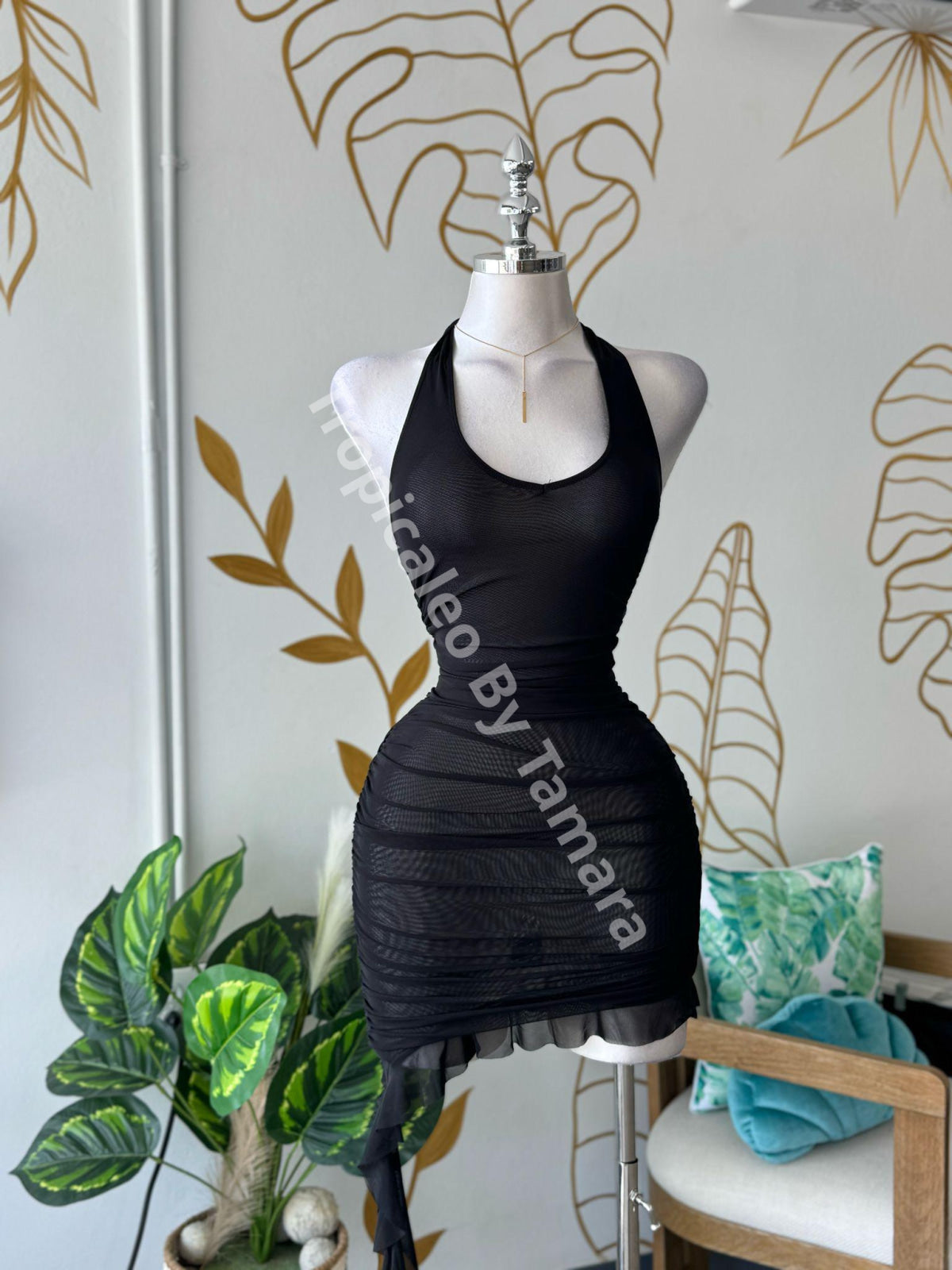 Midnight Mesh Curves Dress