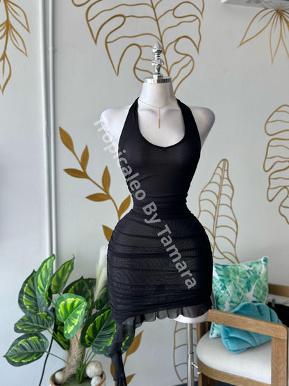 Midnight Mesh Curves Dress
