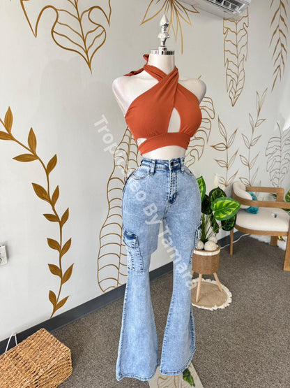 Sunset Wrap Top