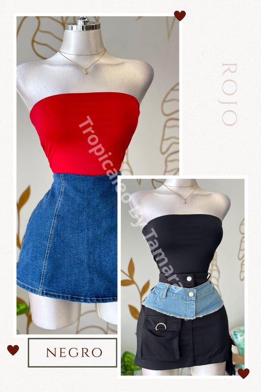 Strapless Tube Bodysuit