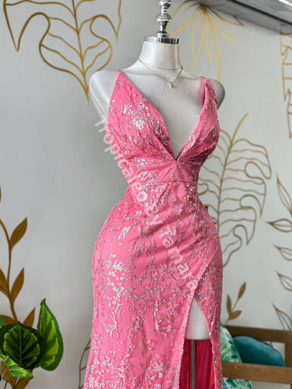 Rosé Dream Sequin Dress