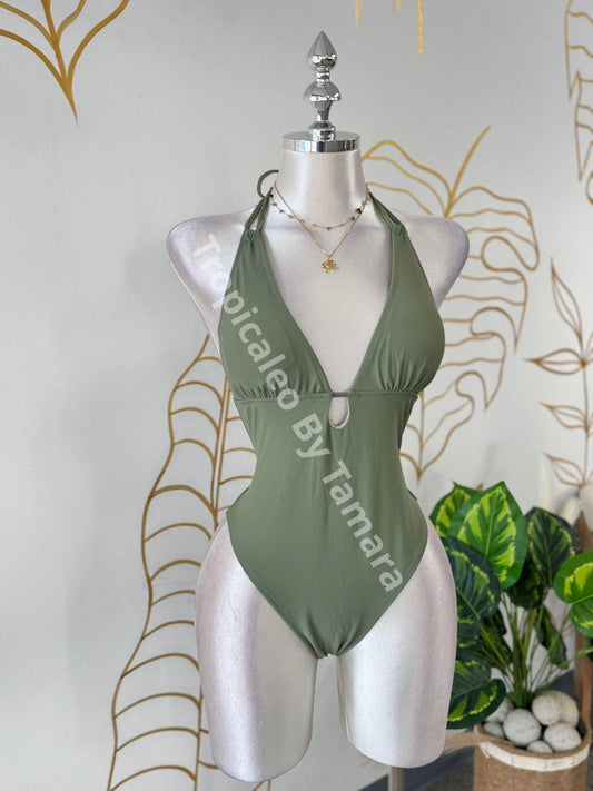 Sage Paradise One-Piece Swimsuit (Traje De Baño)