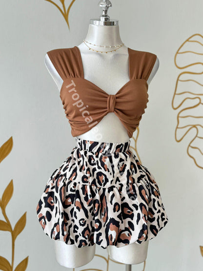 Ruched Bust Crop Top