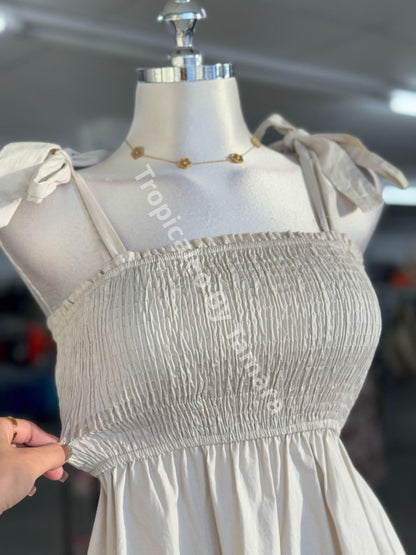 SummerGlow Ivory Dress