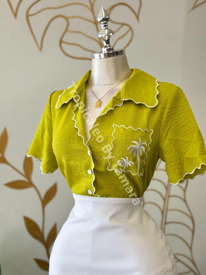 Lime Paradise Blouse
