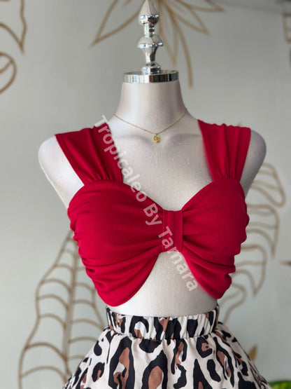 Ruched Bust Crop Top