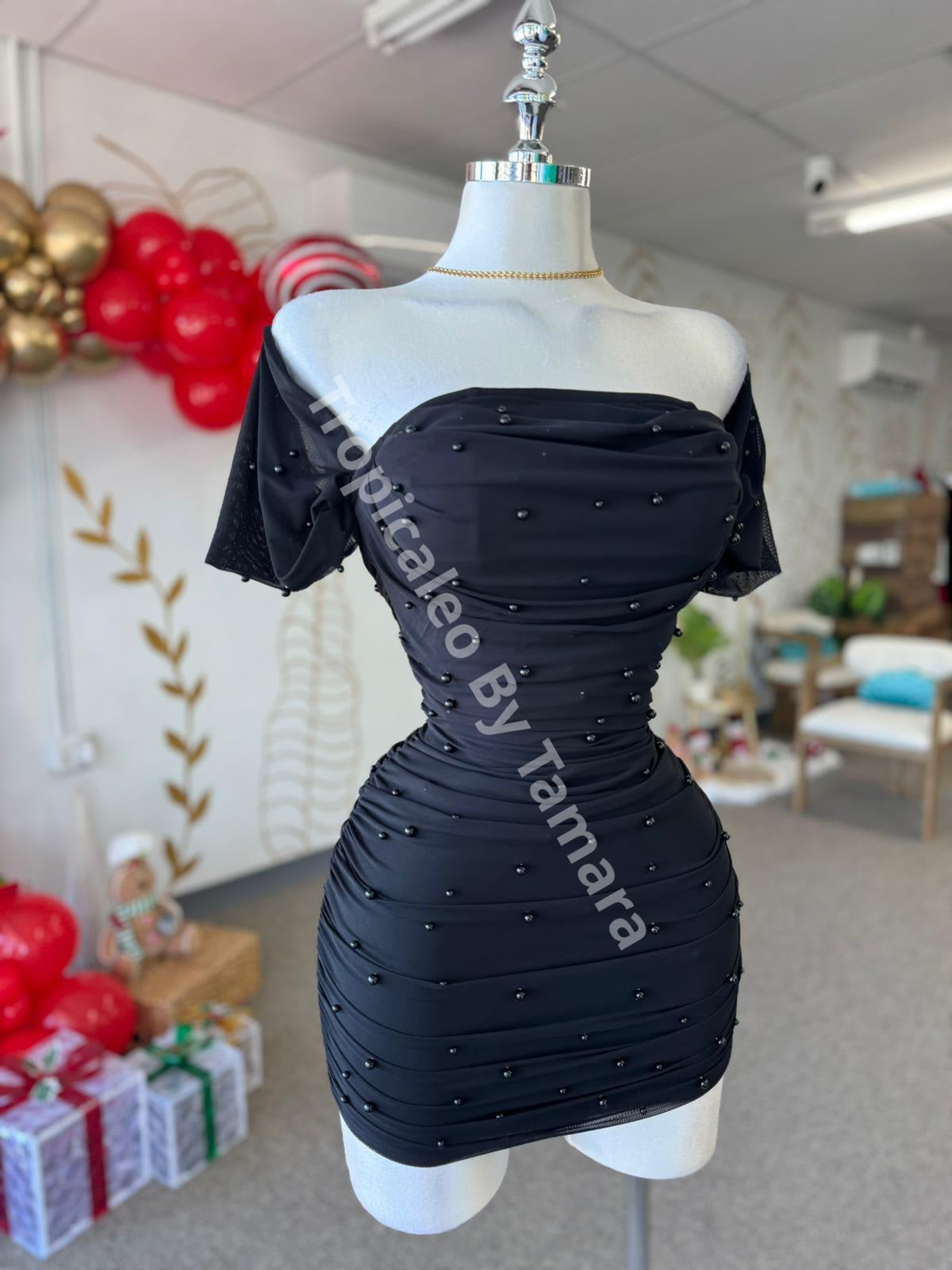 Pearl Embellished Dress