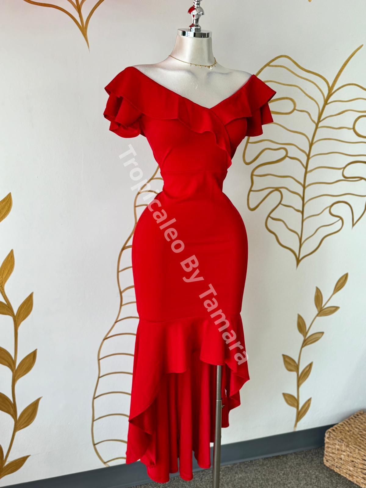 Glam Ruffle Dress