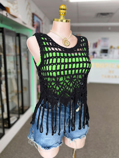 Short Denim Cintura Alta con Ruedo Deshilachado