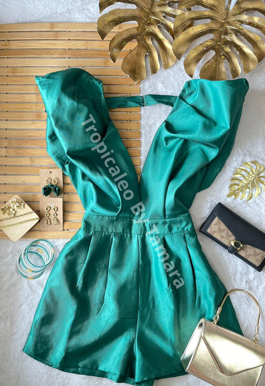 Emerald Chic Romper