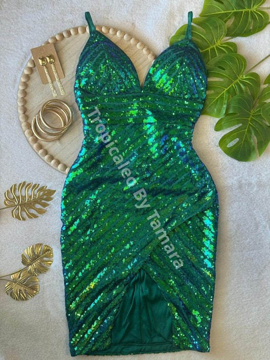 Emerald Sparkle Dress