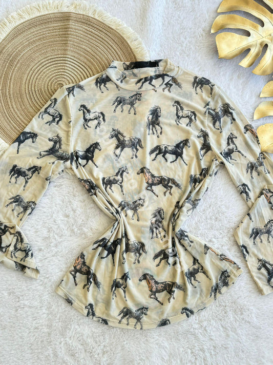 Equestrian Joy Blouse