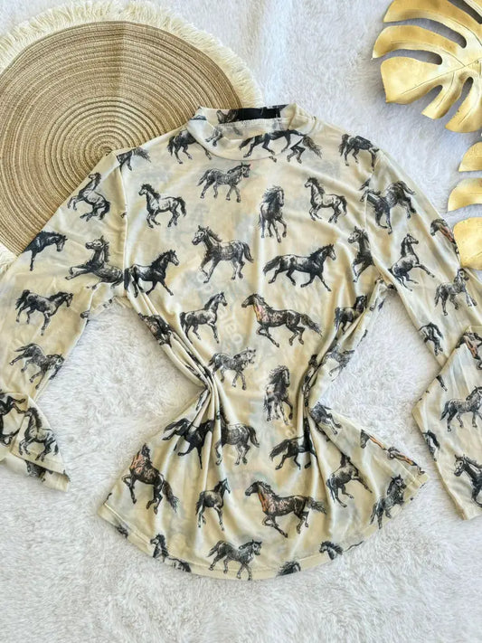 Equestrian Joy Blouse