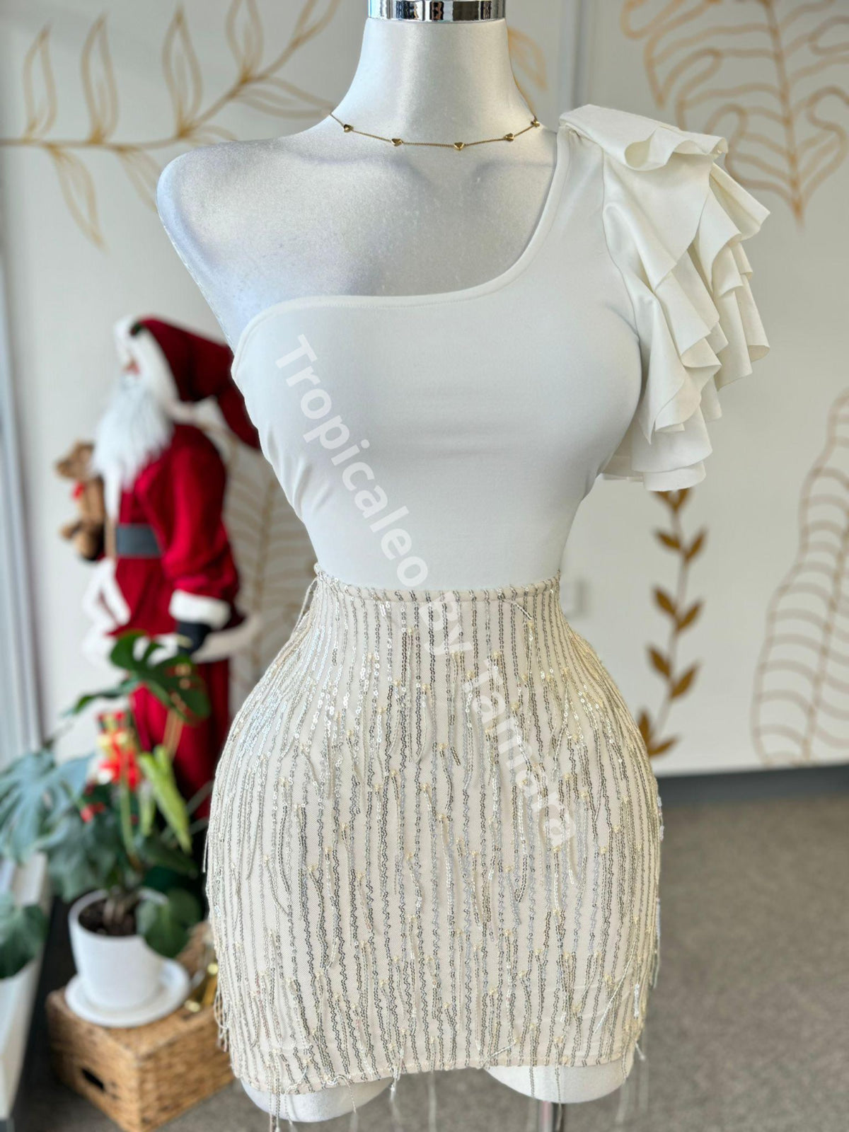 Glam Sequin Pencil Skirt (Falda)