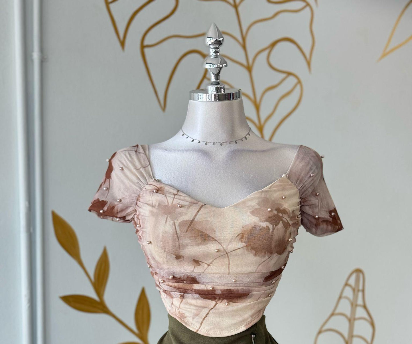 PearlBloom Crop Top