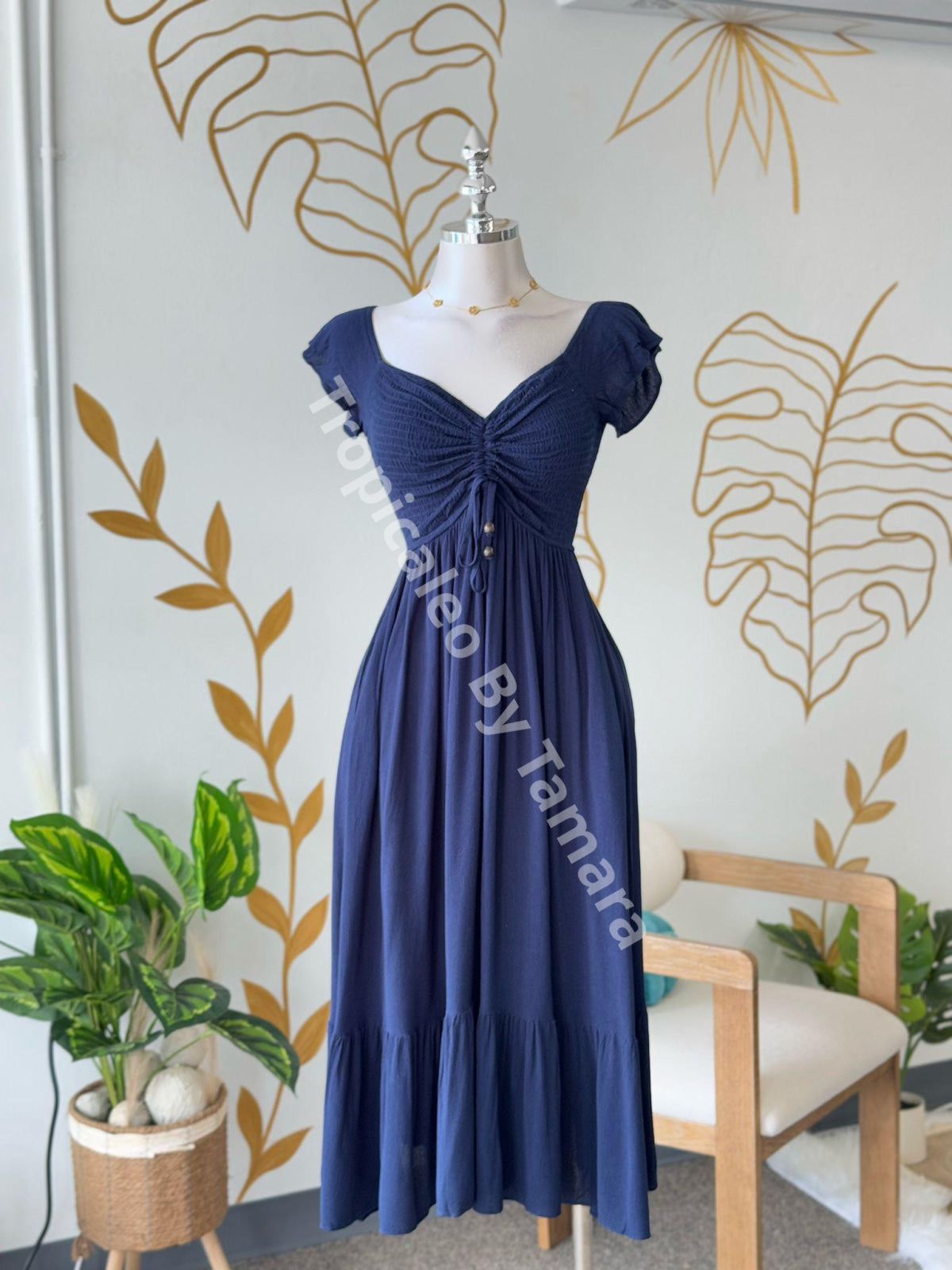 Oceanic Blue Dream Maxi Dress
