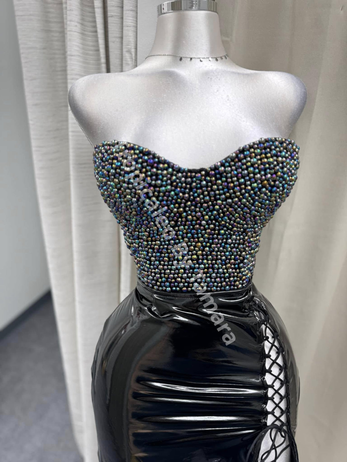 Latex Charol Mini Skirt