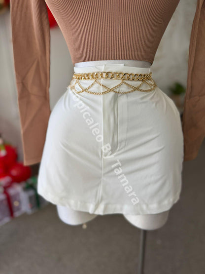 Ribbed Brown Top