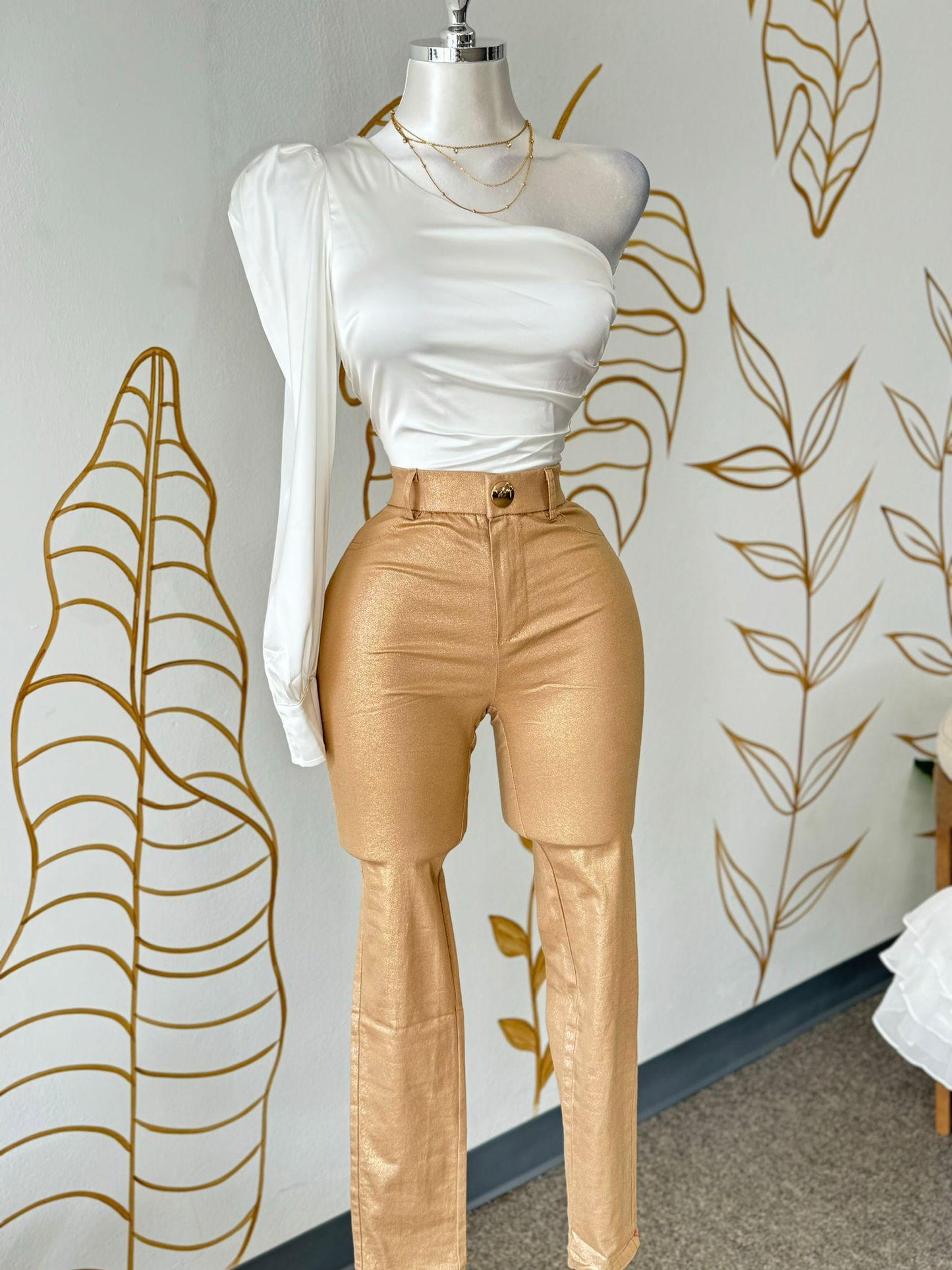 Elegant Swan Crop Top