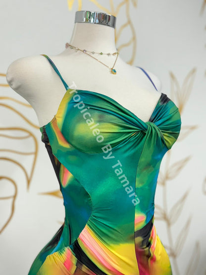 Aurora Watercolor Mermaid Dress