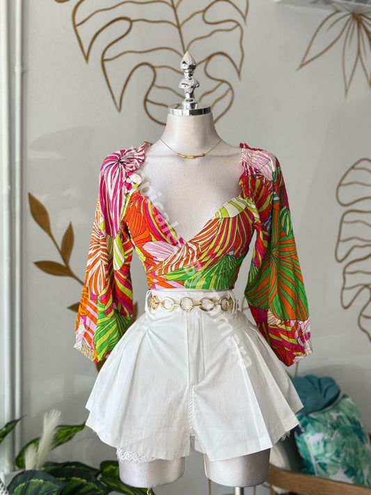 ColorBurst Wrap Top