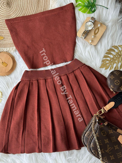 Rust Knit Set