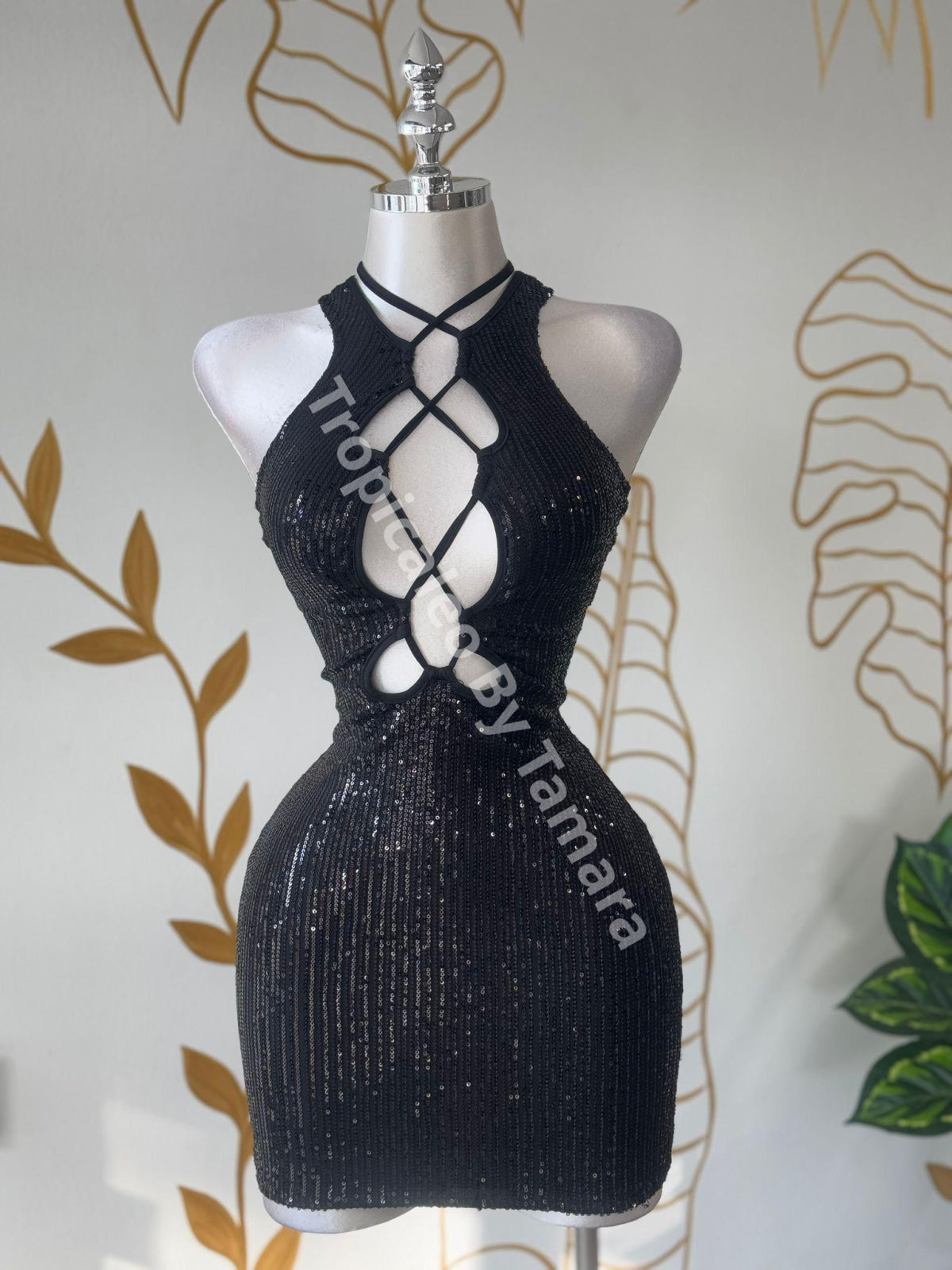 Sequin Black Dress