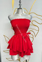 Festive Romper Medium / Rojo