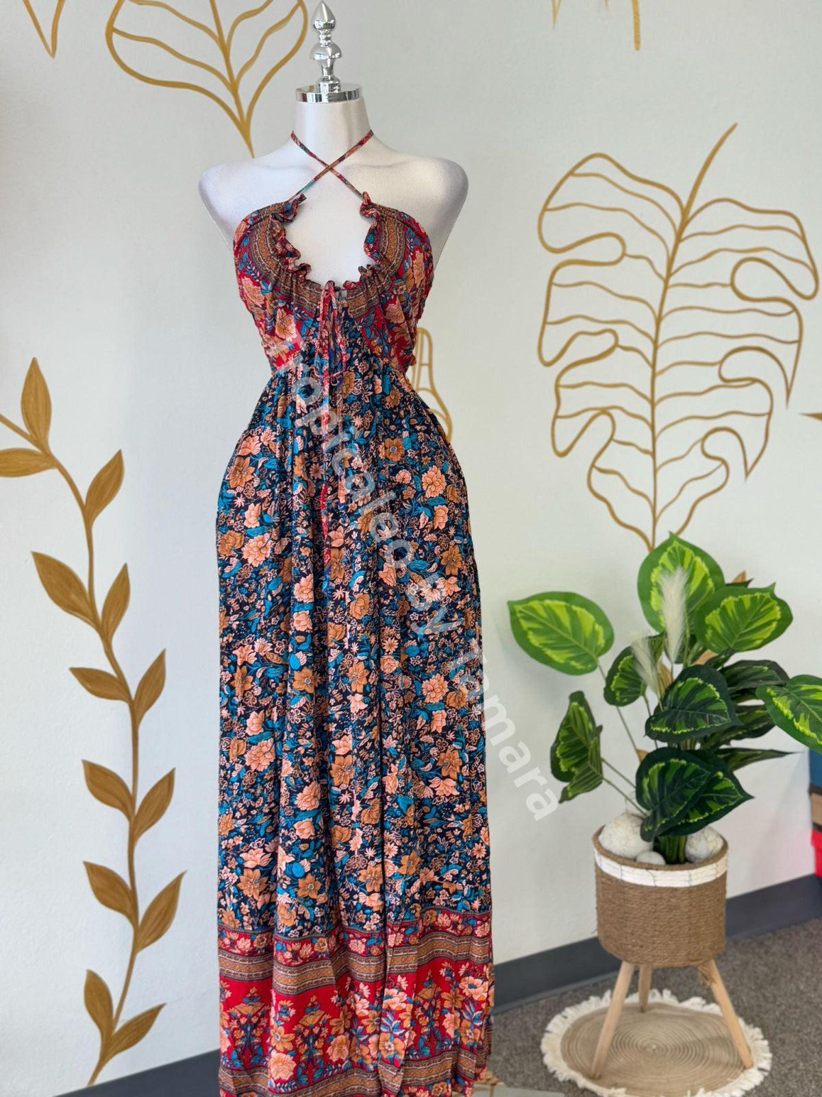 Floral Tropical Maxi Dress