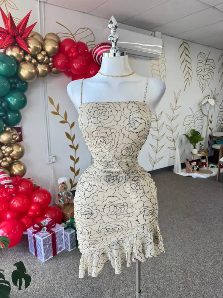 Floral Gold Delight Dress