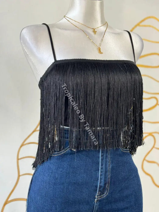 Fringe Glam Crop Top