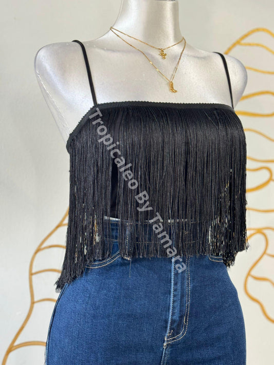 Fringe Glam Crop Top