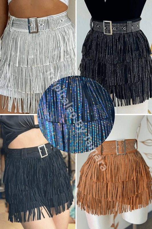 Fringe Mini Skort (5 Colores Disponibles)