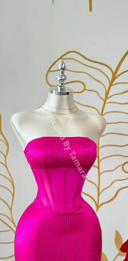 Fuchsia Dazzle Bodycon Dress