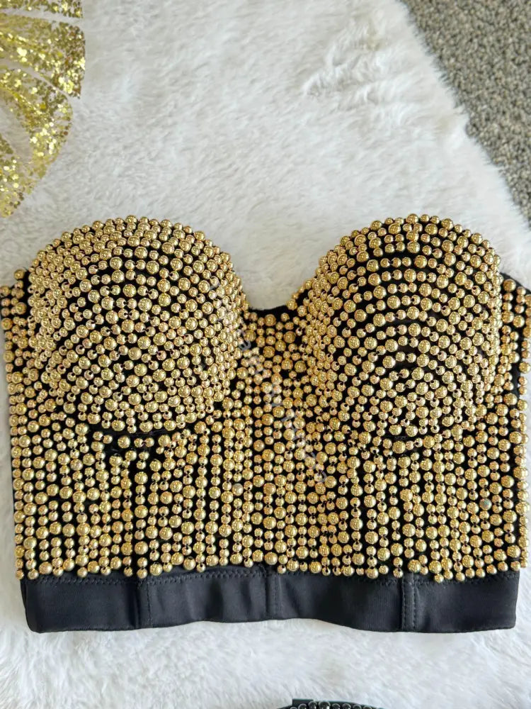 Gilded Corset Large / Dorado Y Negro