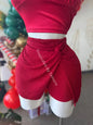 Glittering Red Skort Large