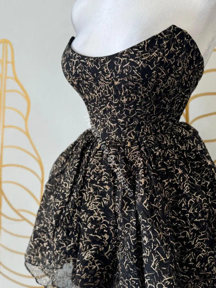 Golden Black Sparkle Dress