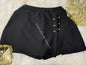 Golden Button Overlap Skort (3 Colores Disponibles) Small / Negro