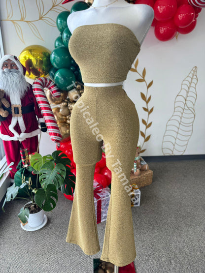 Golden Flare Pants