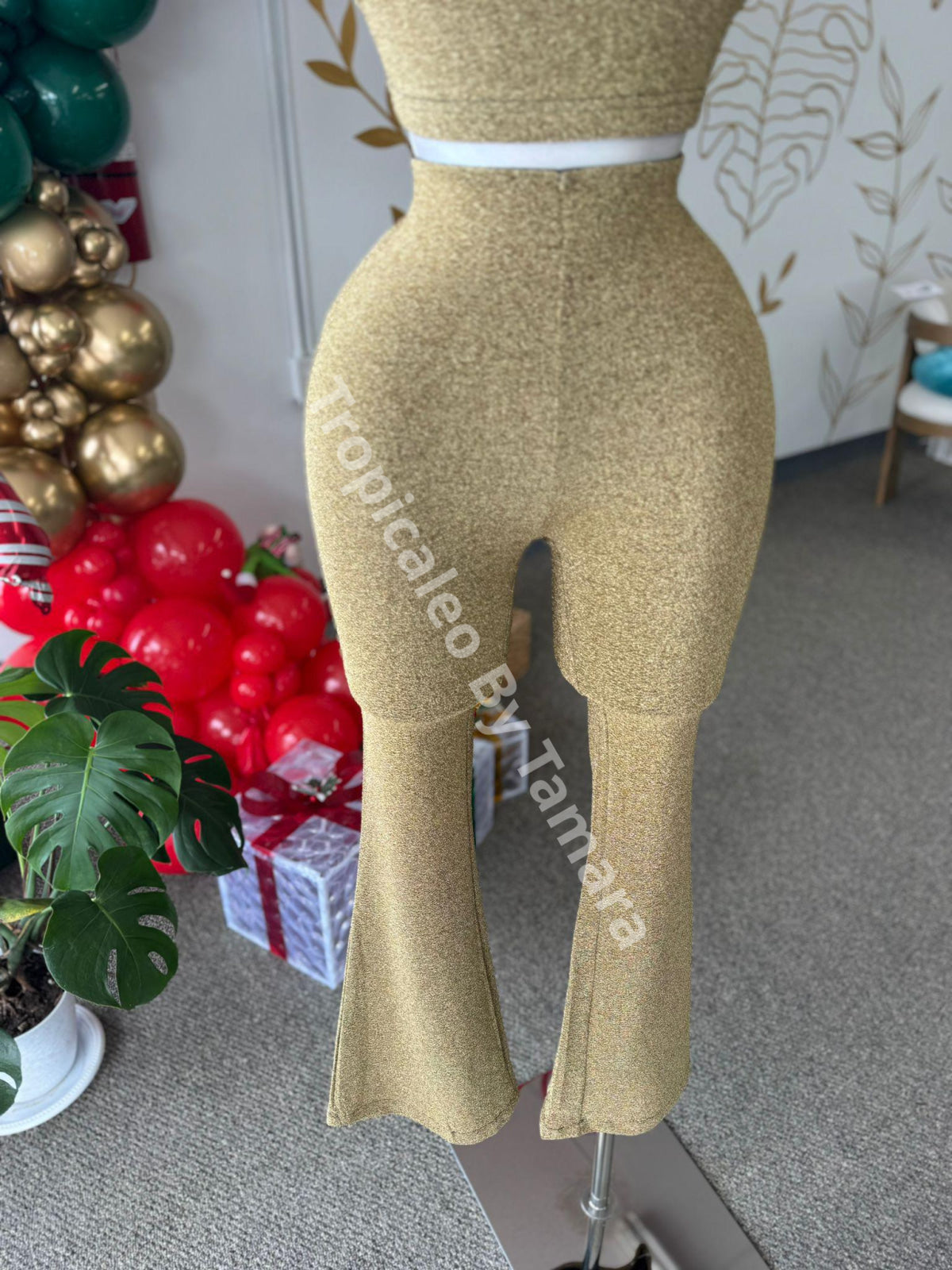 Golden Flare Pants