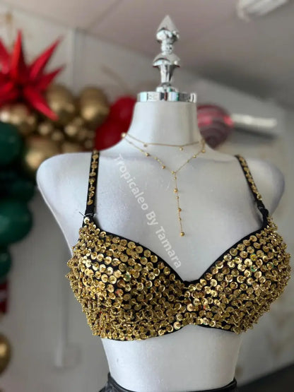 Golden Glow Bra Top Large